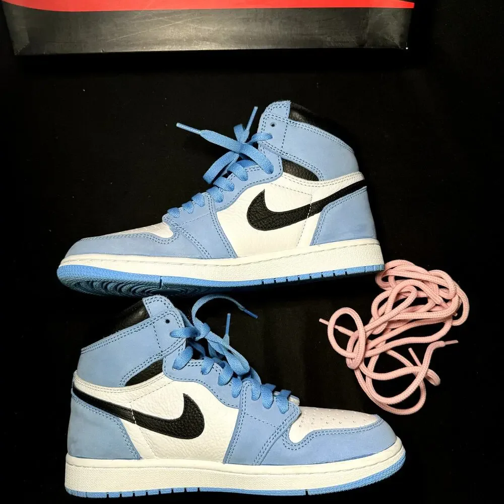 Nike Air Jordan 1 Retro High OG University Blue - Size 7 - Men's Trending Shoes